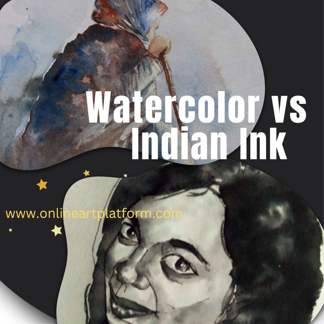 Difference Between Watercolor and Ink Wash Painting