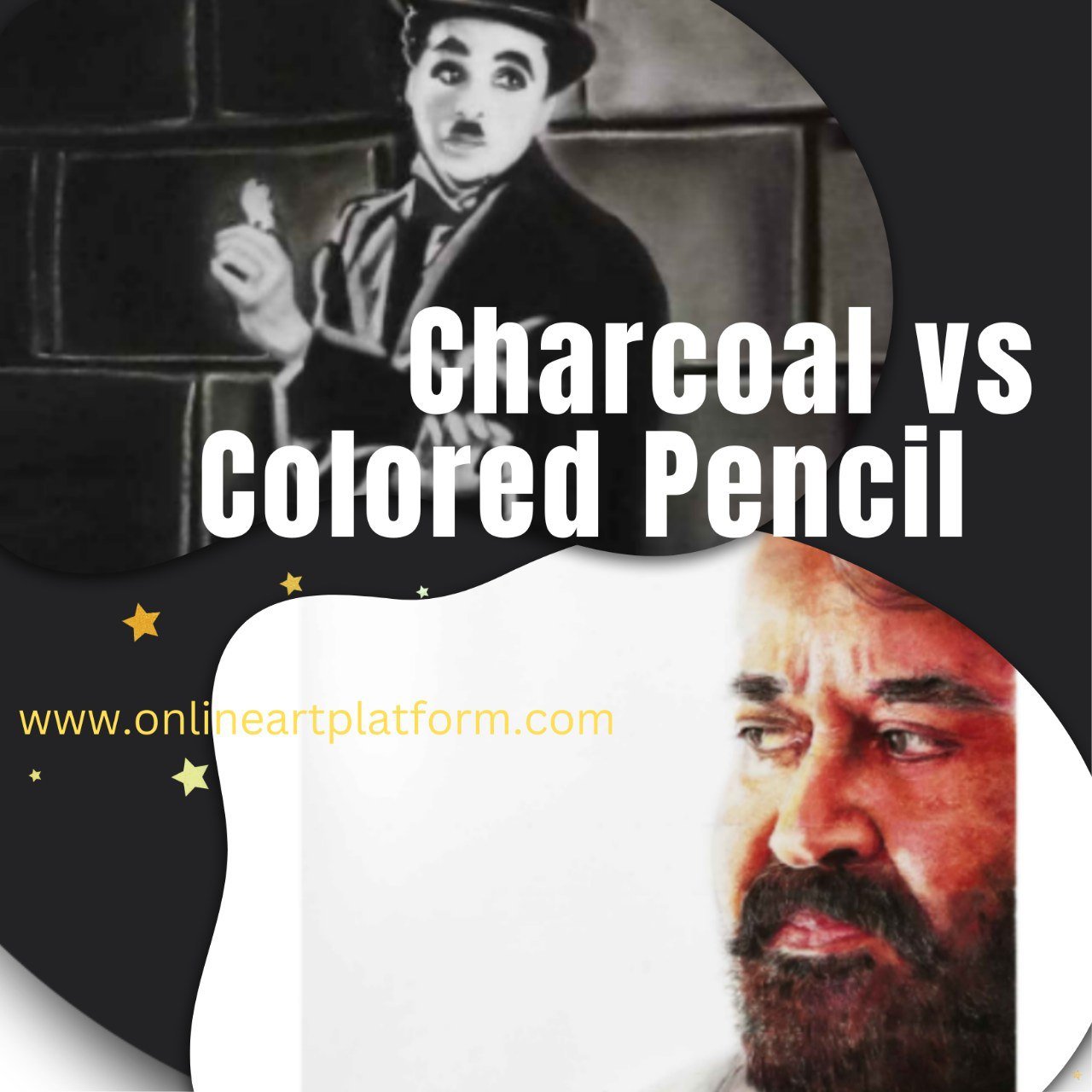 Difference Between Charcoal and Color Pencil Sketches