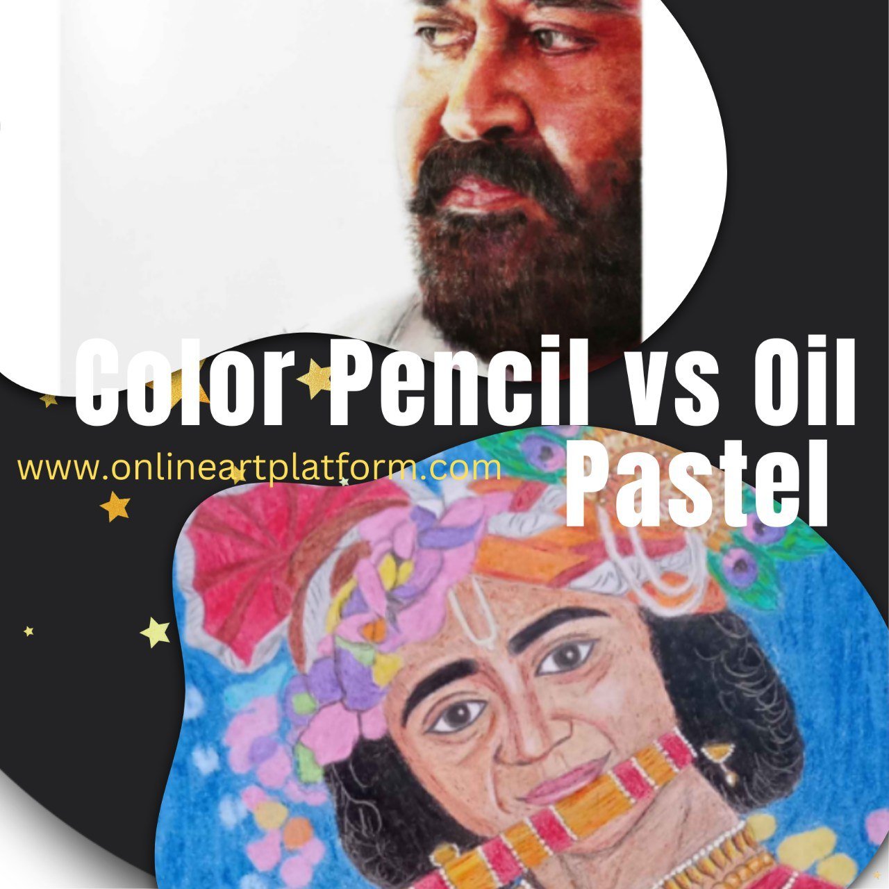 Pastel Pencil vs Colored Pencil Drawings