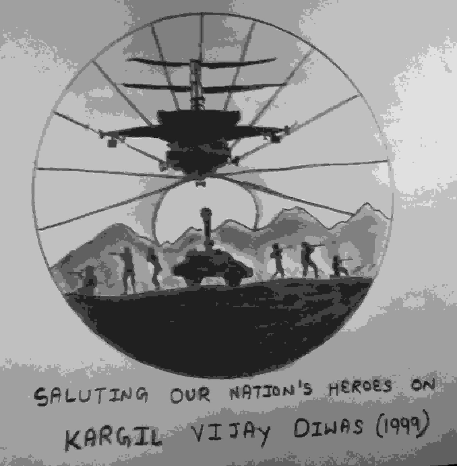 Kargil Vijay Diwas Drawing / How to Draw Kargil Vijay Diwas Poster Very  Easy Step By Step - YouTube