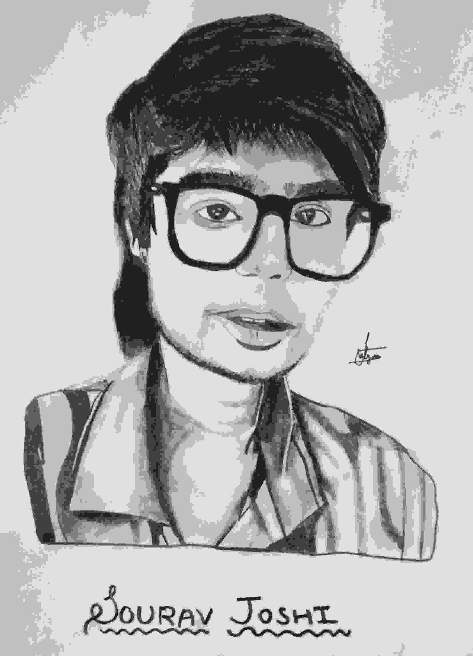 Sourav Joshi Portrait Please Subscribe 4s Arts Youtube