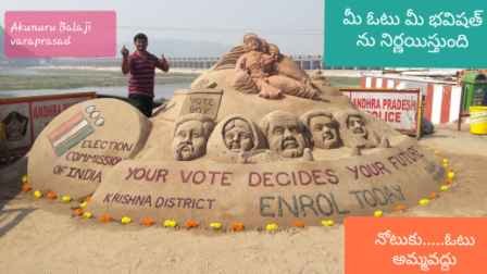 My Sand Art On Vote Awareness Wwwbalucre