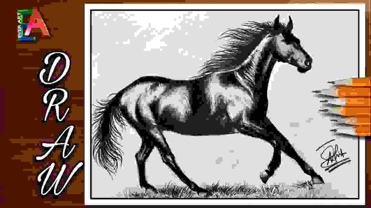 Link Httpsyoutubeqwnd4jbq We Horse Drawing Simple And Easy W
