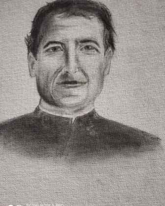 Drawing Of John Bosco With Artline Shading Pencils And