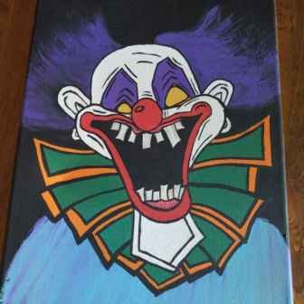 A Clown Is Laughing Loudly