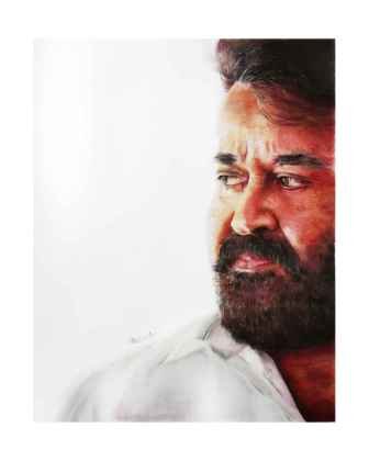 South Indian Actor Mr Mohanlal Faber Castell Polychromos Col