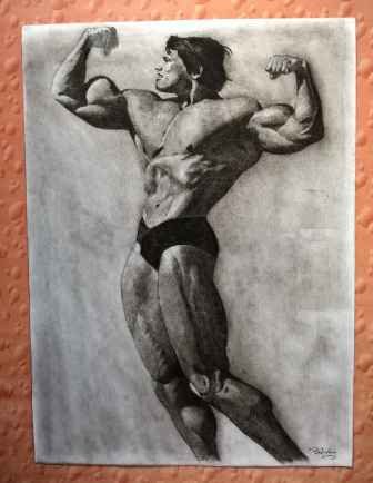 Arnold Schwarzenegger Charcoal