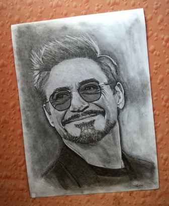 Drawing Of Robert Downey Jr Graphite Medium Time Taken 7