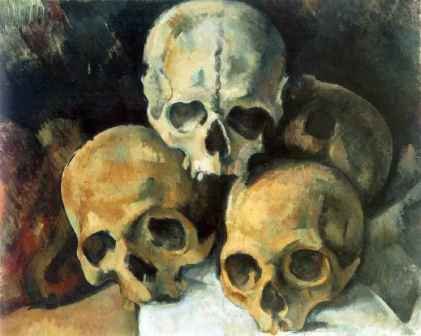 Pyramid Of Skulls Artist Paul Cezanne Year 1898 To 1900 Medi