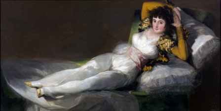 The Clothed Maja Artistfrancisco Goya Year 17981805 Media Oil On Canva
