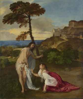 Noli Me Tangere Christ And Mary Magdalene Artist Titian Year 1514 Medi