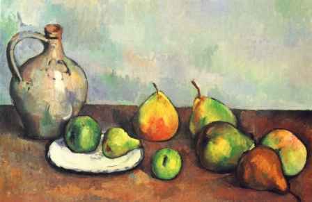 Still Life Pitcher And Fruit Artist Paul Cezanne Year 1894 P