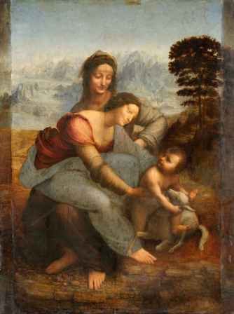 The Virgin And Child With Saint Anne Is An Oil Painting By Leonardo Da
