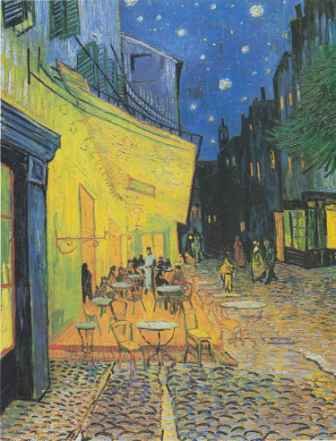Cafr Terrace At Night