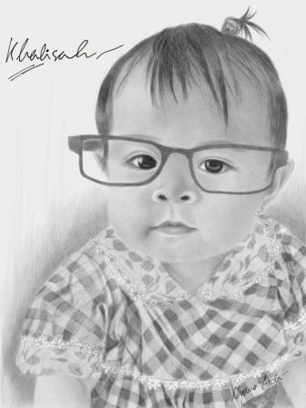 My Niece Drawn By Graphite Pencil 