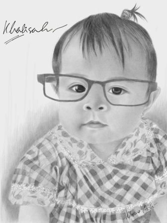 My Niece Drawn By Graphite