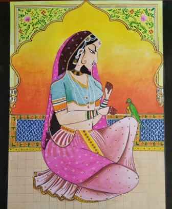 Miniature Water Color On Paper The Art Of Rupendra