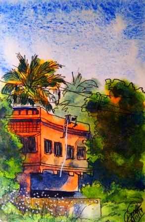 Cityscape Sketch Work 031