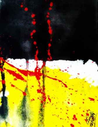 Abstract Painting Acrylic Ink Work104