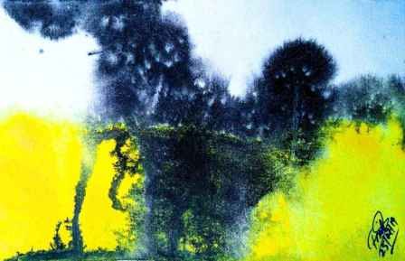 Abstract Painting With Ink Series 049