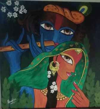  Anurakti 18 18 Acrylic Painting On