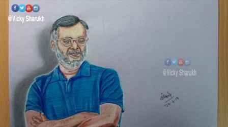  Vellaipookal Actor Vivek Drawing Watch My Drawing Video On 