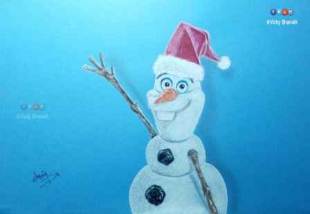 Frozen Olaf Realistic Drawing Watch My Drawing Video On Yout