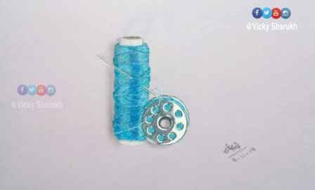  Thread And Bobbin Needil Realistic Drawing Httpsyoutubepsqo