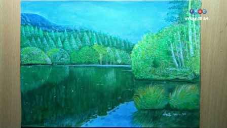 Natural Scenery Painting Acrylic Painting How To Paint Natural Scenery