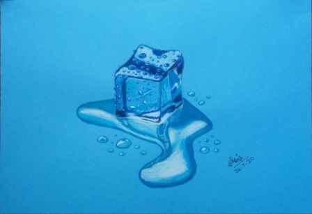 Ice Cube 3d Realistic Drawing How To Draw Realistic Ice
