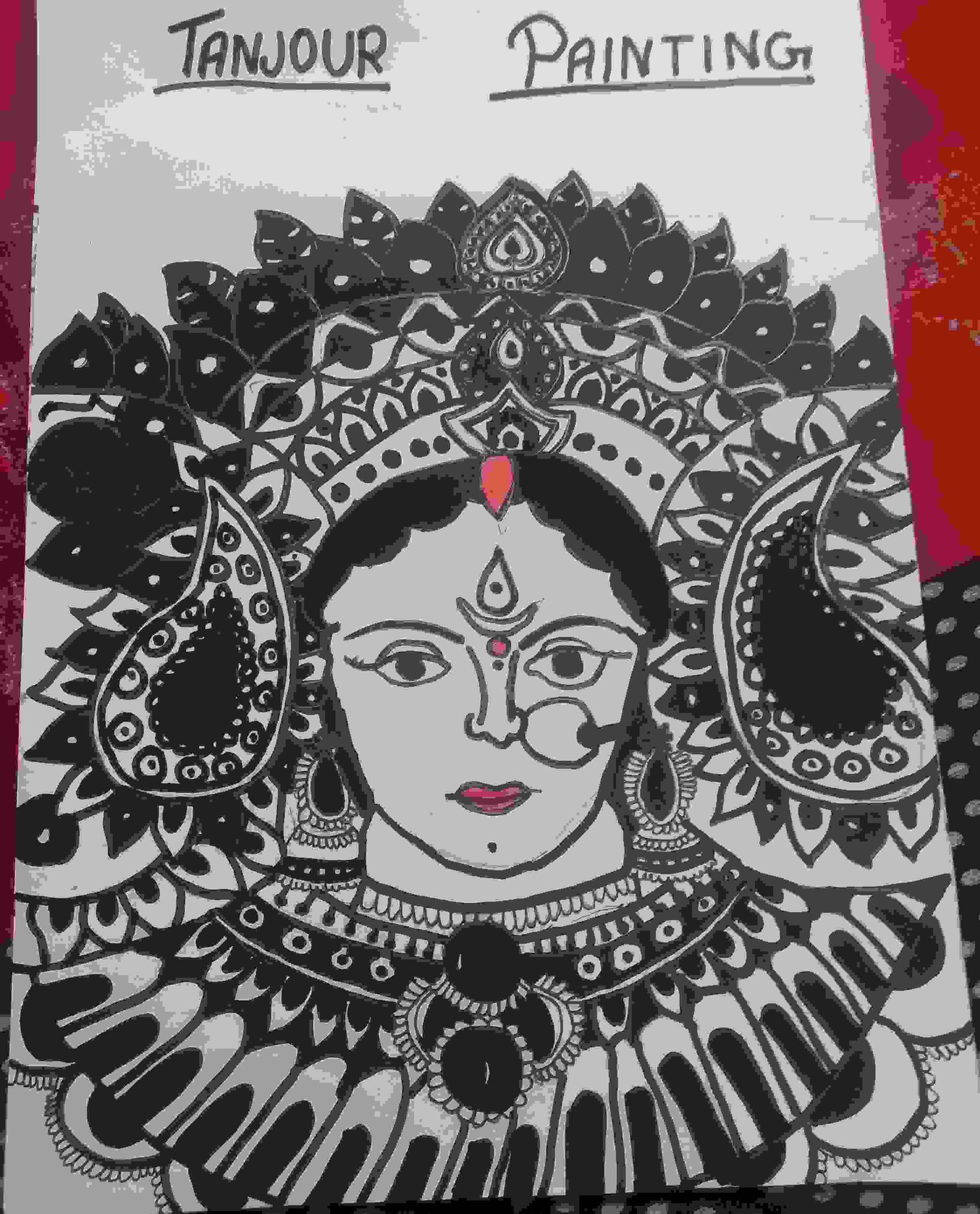 How to Draw Dussehra Navratri Festival Drawing / Durga Mata Drawing Easy -  YouTube