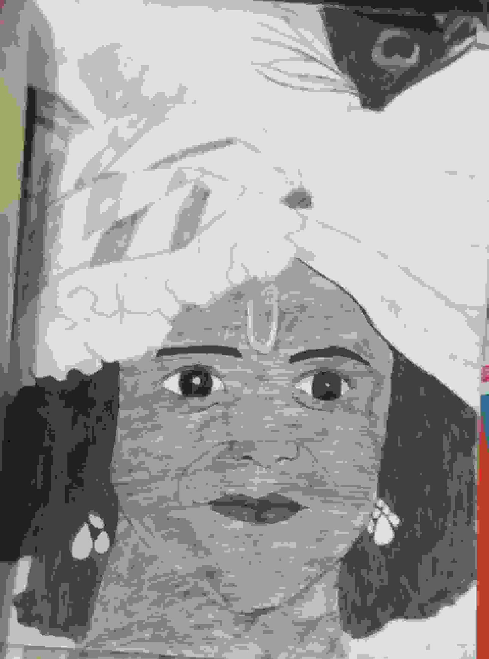 Painting Of Krishna Ji Drawing In Krishna Ji Size A4 Sq Cm P