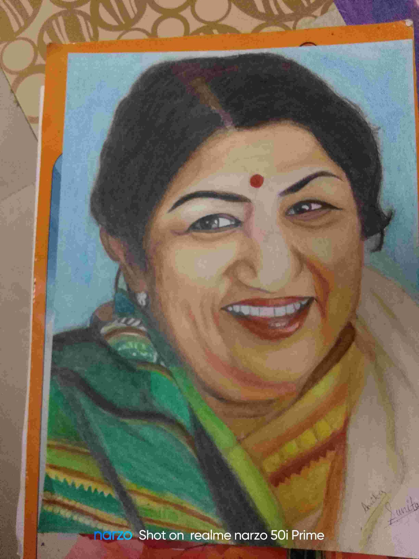 Voice Of Nation Shree Lata Mangeshkar Portrait