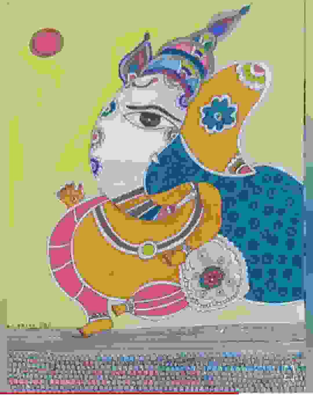 Painting Of Ganesha In 1piece Size A4 Sq Cm Price