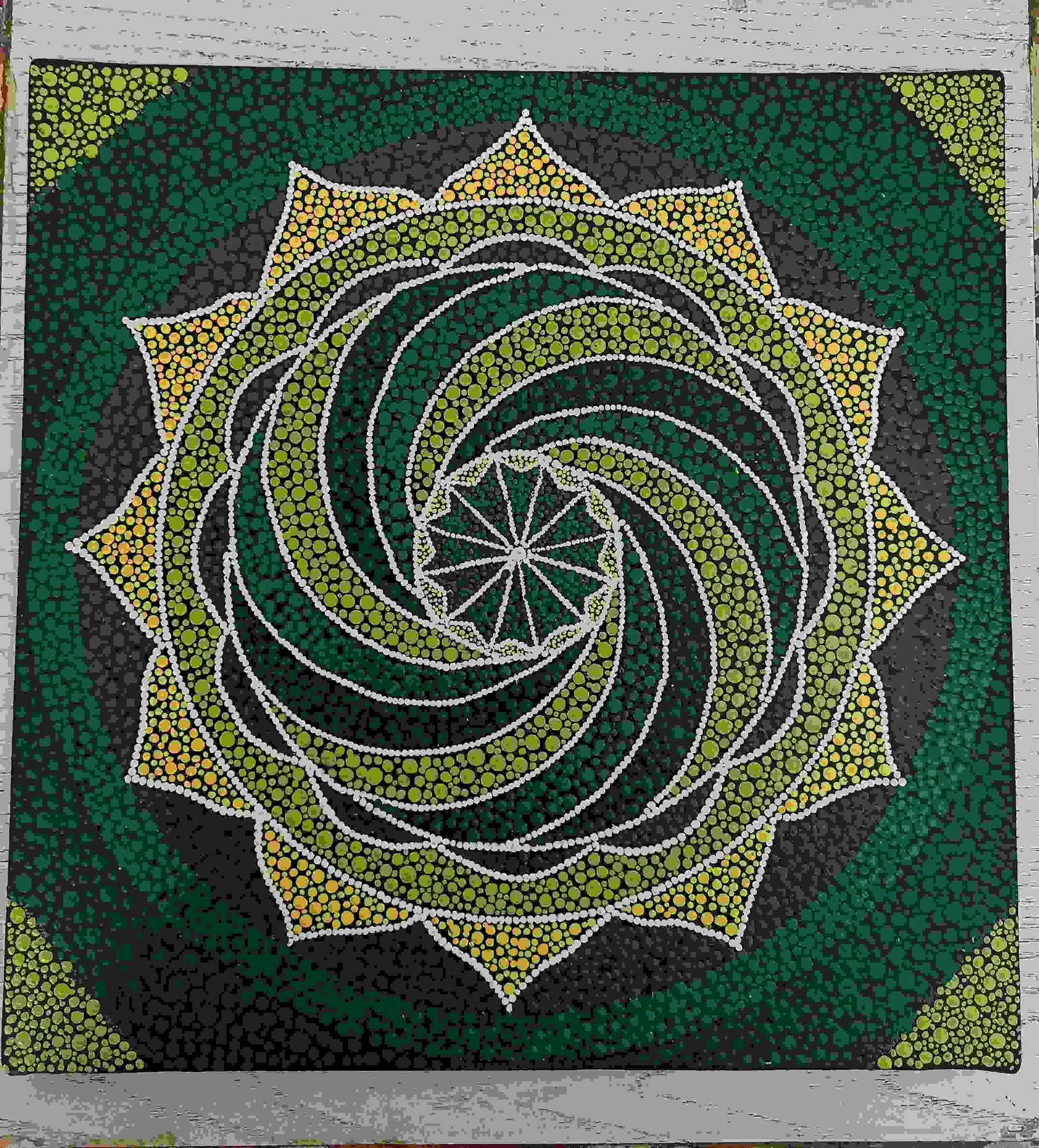 Painting Of Dot Mandala Art In Acrylic Paint Size 3048