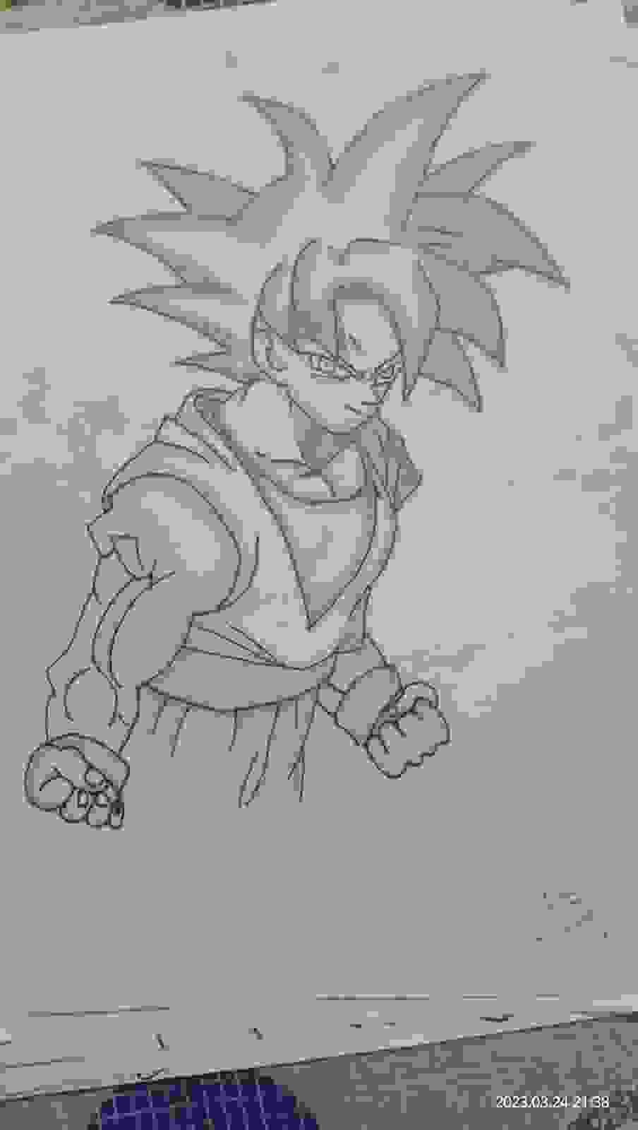 Painting Of Goku In Httpsyoutubecomsketchbookshorts332 For