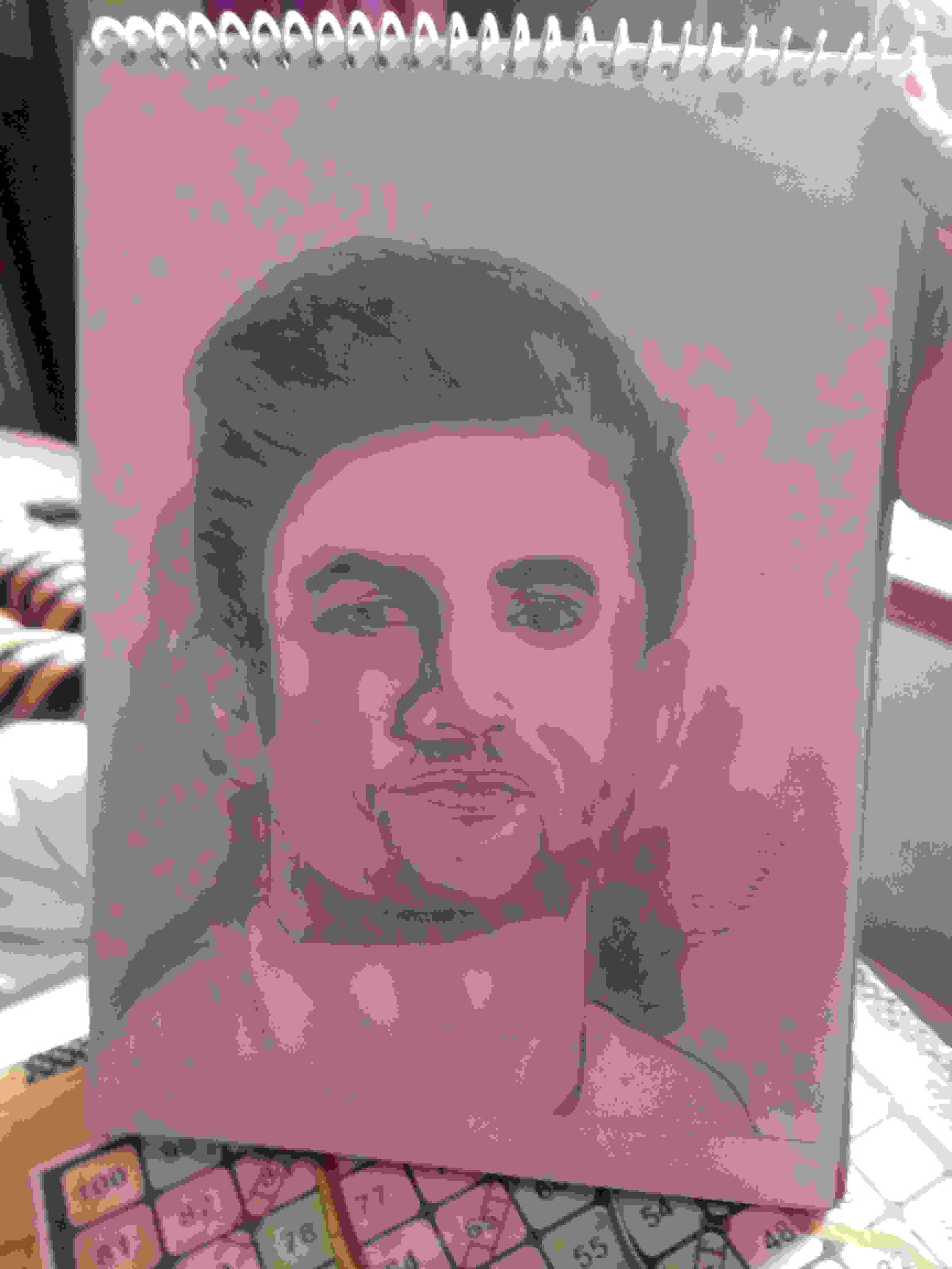 Painting Of Sushant Singh Rajput In Sketching Size A4 Sq