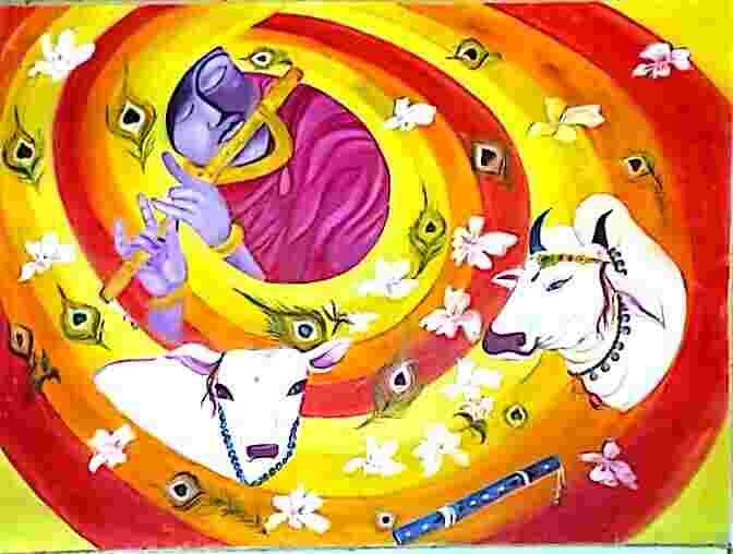 The Magical Swirls Of Krishnas Flutes