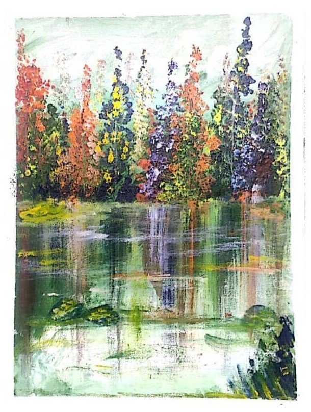 Autumn Wood Reflection In Water