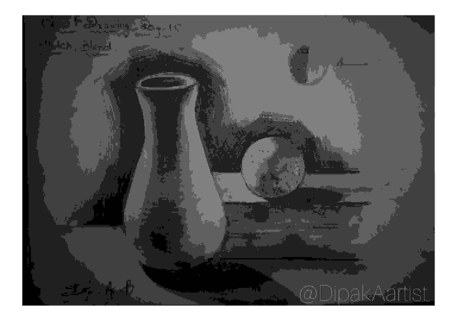 Painting Of Object Drawing Day 15 By Dipakaartist In