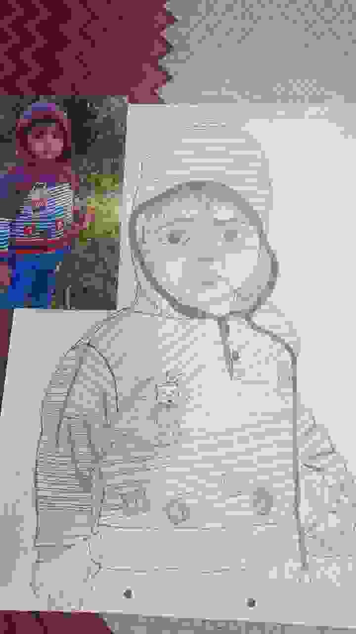 Sketching A Young Boy For Kids Drawing