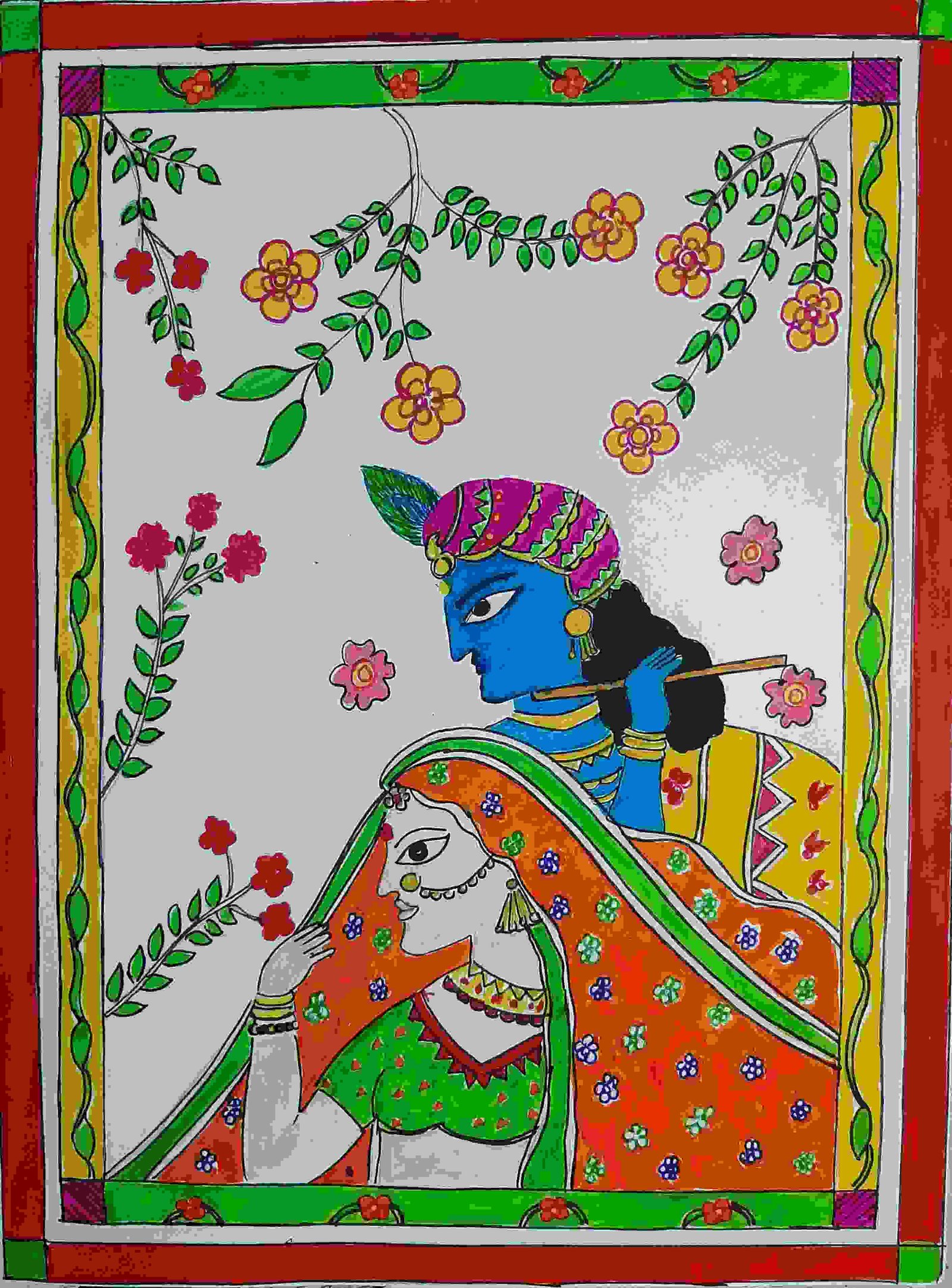 Madhubani Art Paper