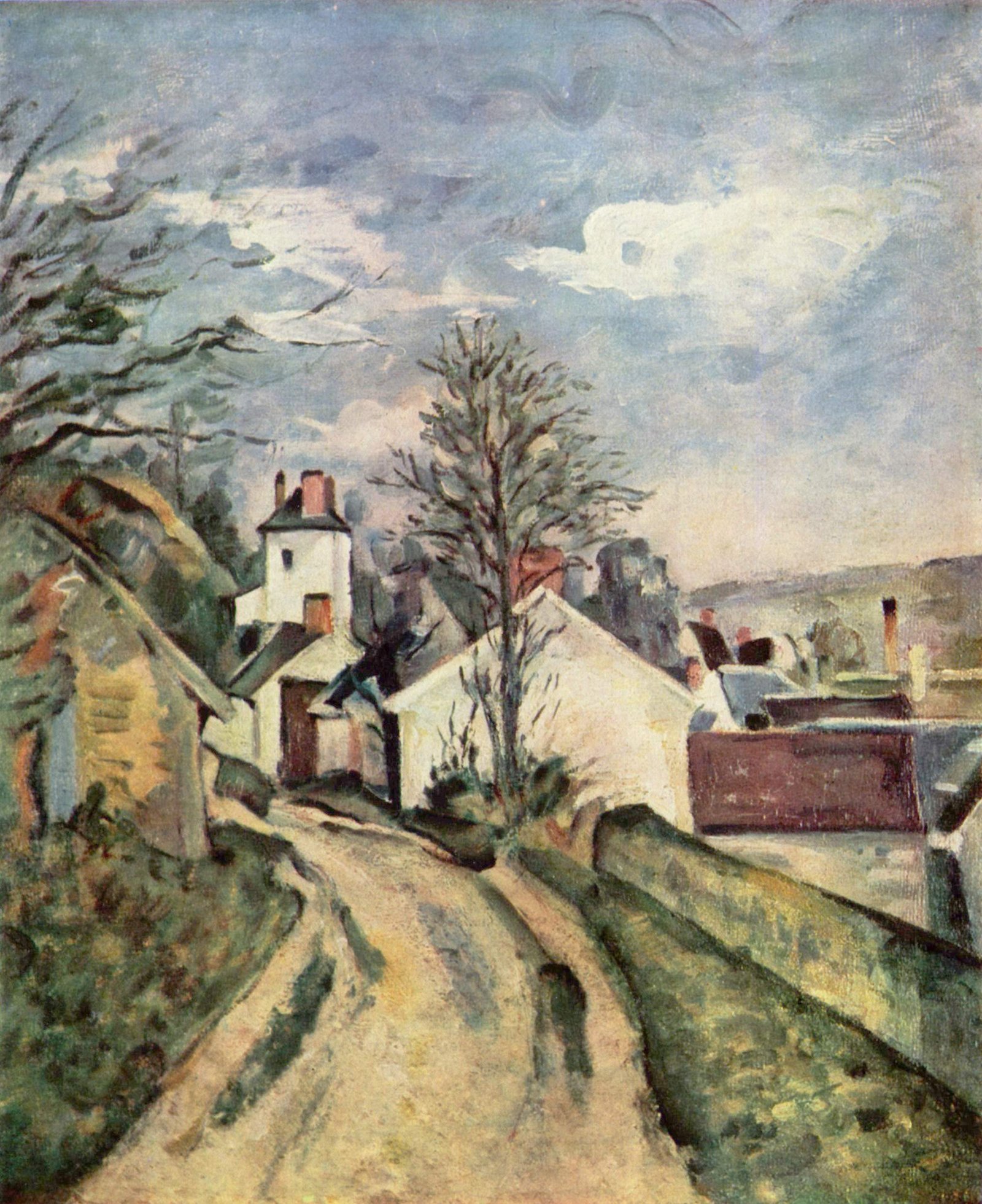 The House Of Doctor Gachet Painting By Paul Cezanne In Auver