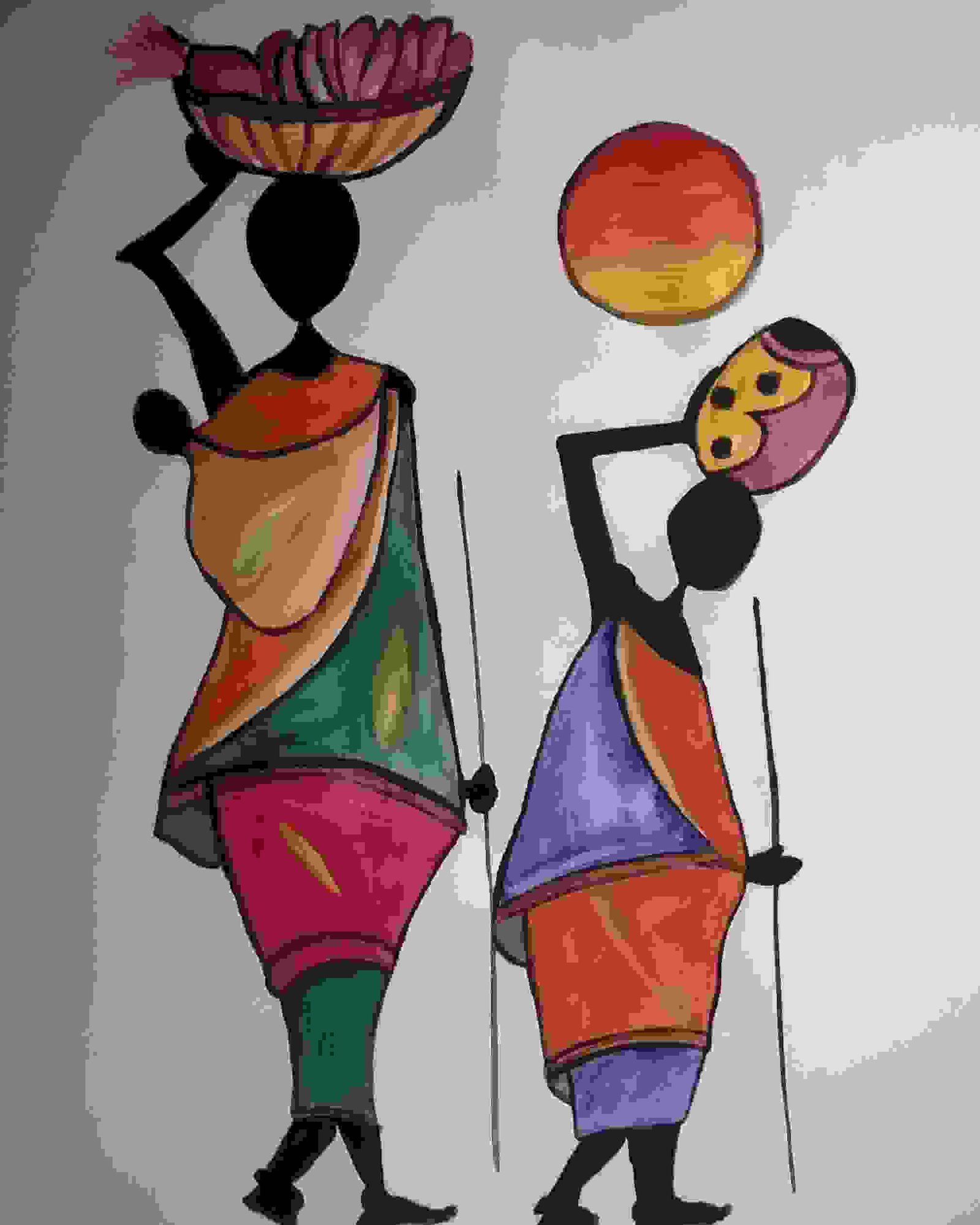 African Arts On Art Paper Very Attractive African Arts