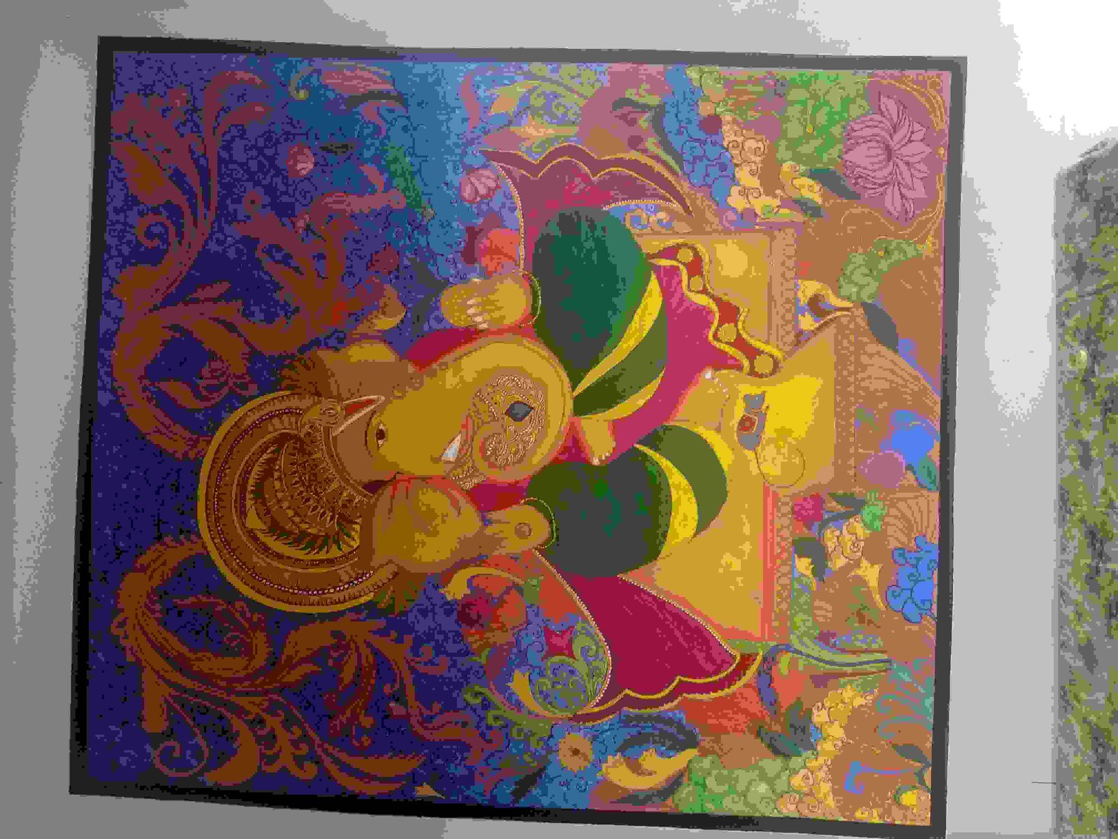  Mural Ganesha Painting Hi Guys Its My First Painting Iam