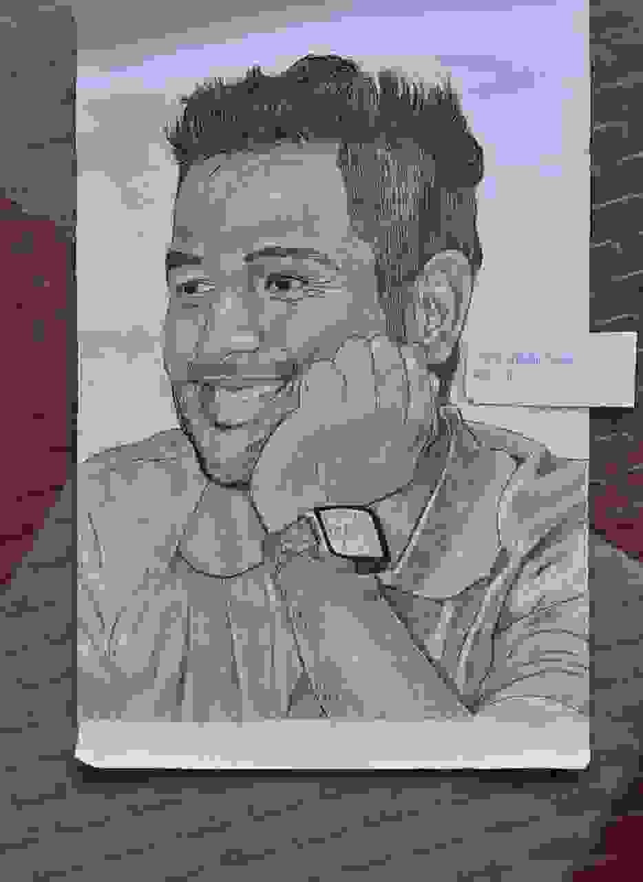 Portrait Of Mahendra Singh Dhoni Thala