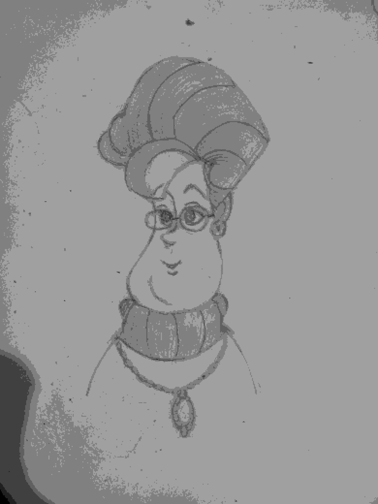 Caricature Sketching Art Series 011 Chubby Lady