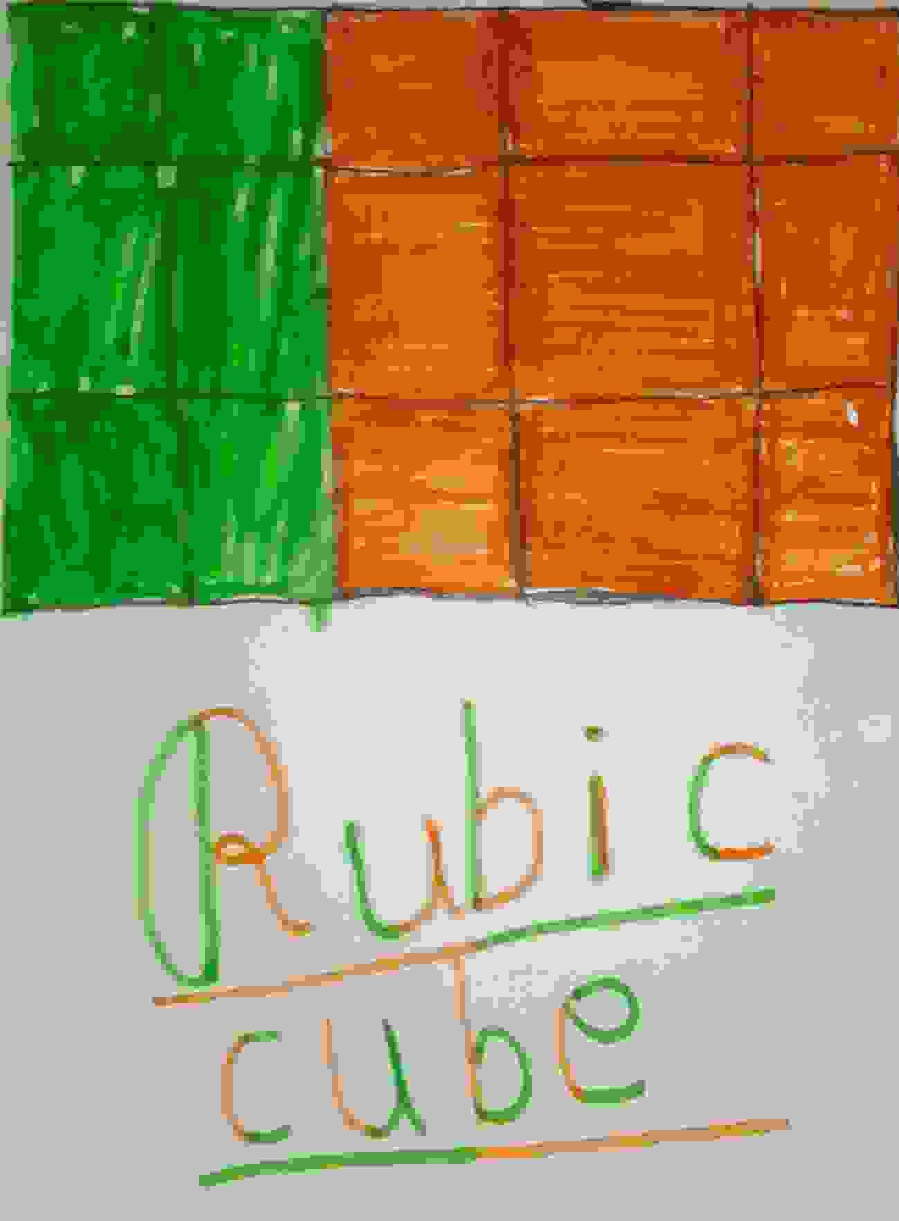 Painting Of Rubic Cube In Colour Size 197kb Sq Cm Price 100 