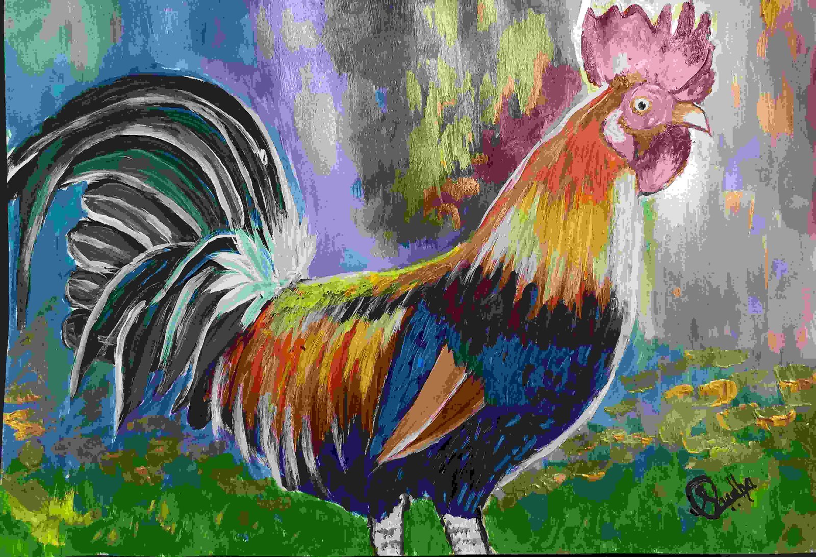 Rooster Acrylic