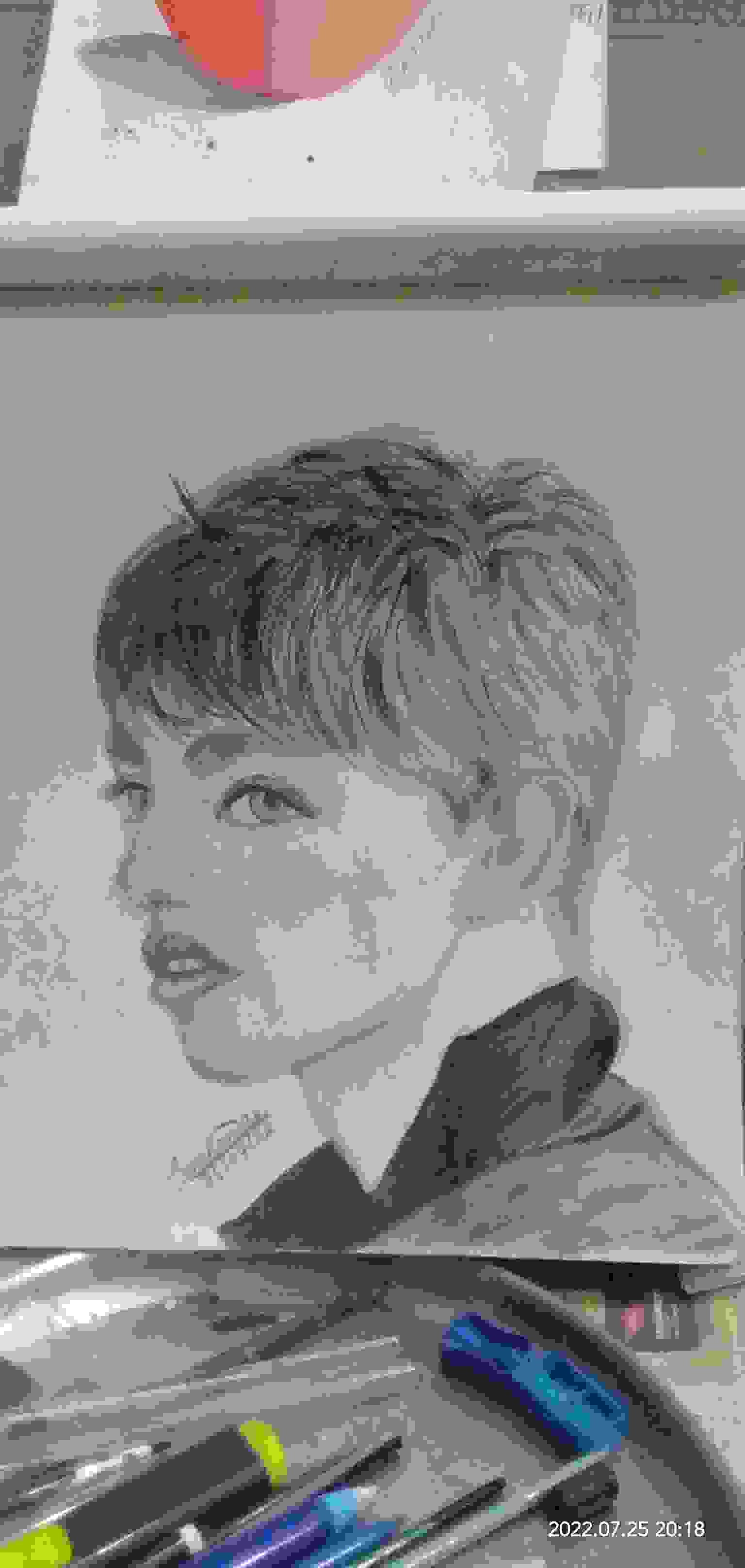 A Boy Modal Art Sketch For Kids Drawing